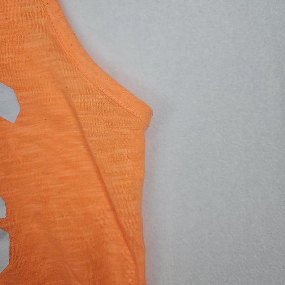 PINK Victorias Secret Womens Sz XS Neon Orange Tank Top No Basic Beaches - Picture 4 of 16